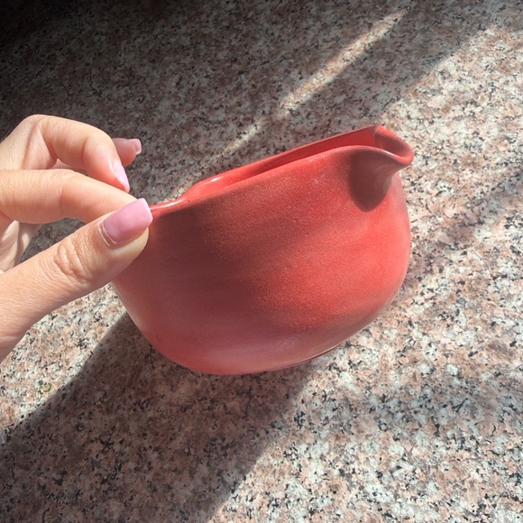 Heart-Shaped Red Matcha Bowl - Picture 3 of 4